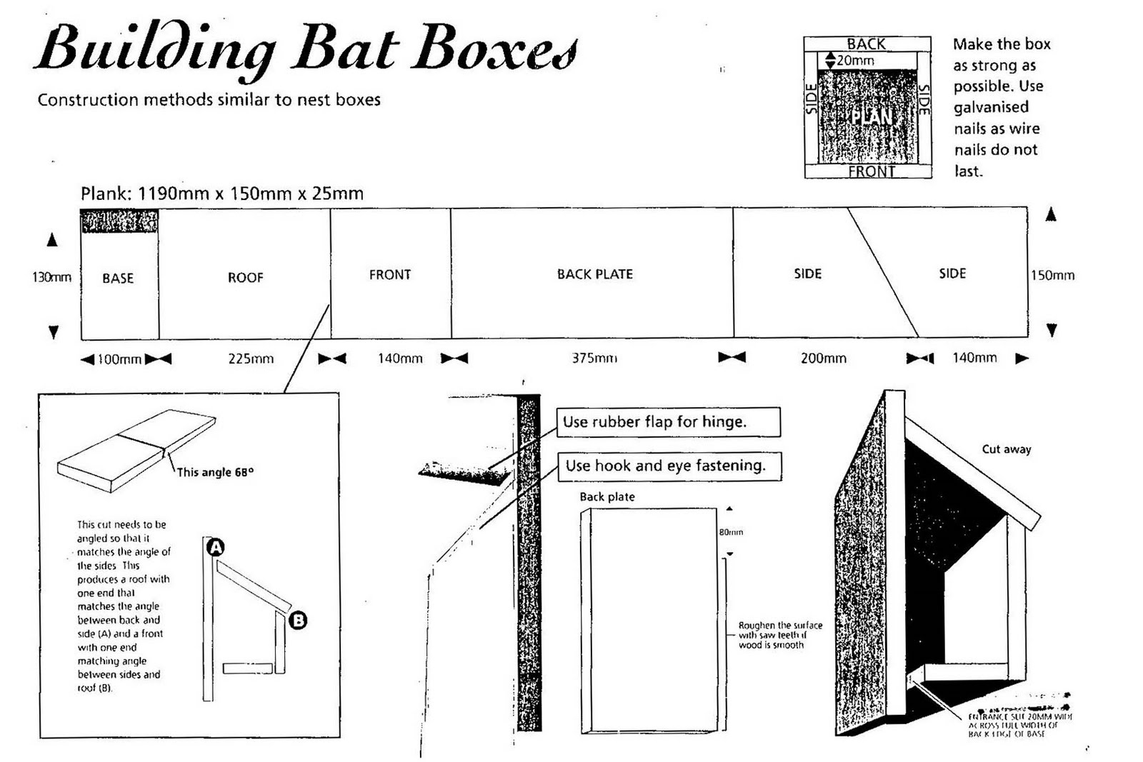 How do you build a bat box?